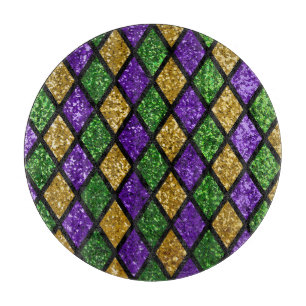 Planche À Découper Diamants de paillettes scintillants, arrière - pla
