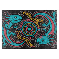 Dieu aztèque Xolotl combattant l'art tribal de la
