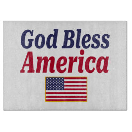Planche À Découper Dieu bénisse l'Amérique patriotique