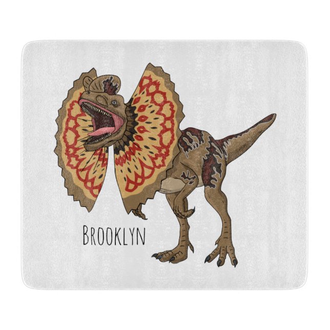 Planche À Découper Dilophosaurus dessin animé (Devant)