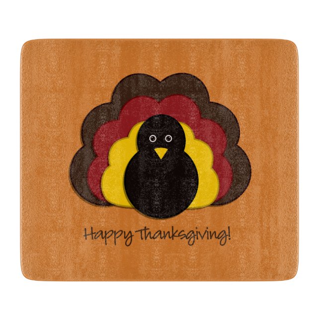 Planche À Découper Dinde de Thanksgiving (Devant)