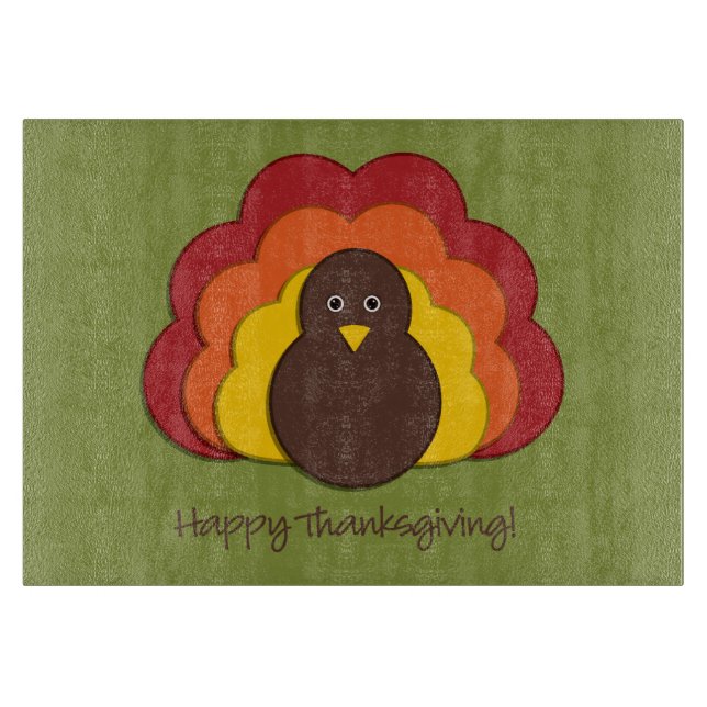 Planche À Découper Dinde de Thanksgiving (Devant)
