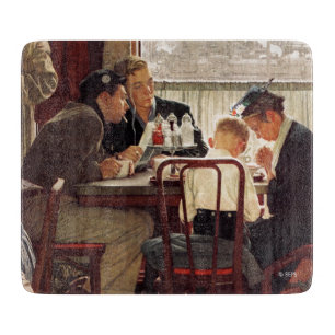Planche À Découper Dire la grâce par Norman Rockwell