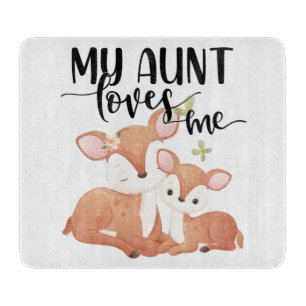 Planche À Découper Doe et Fawn Ma tante m'aime