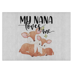 Planche À Découper Doe et Fawn My Nana m'aime