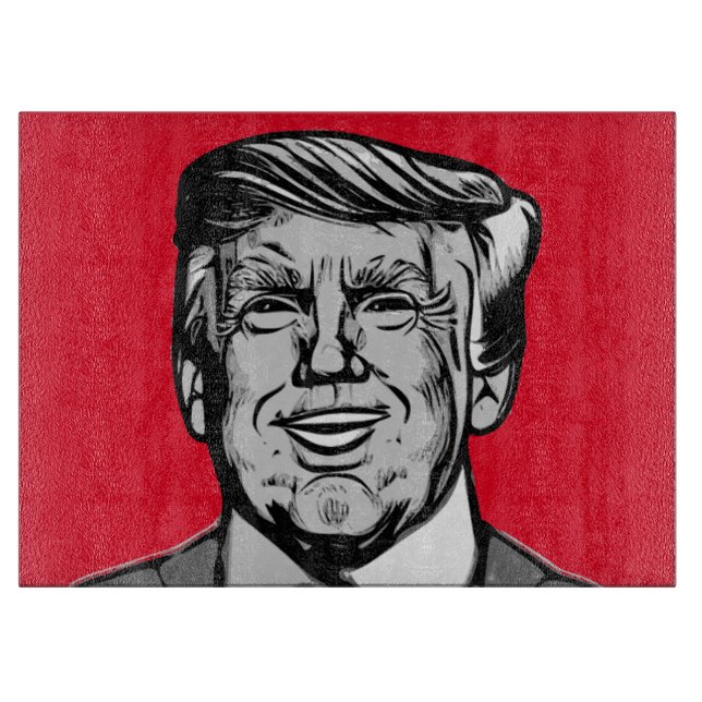 PLANCHE À DÉCOUPER DONALD TRUMP (Devant)