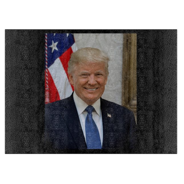 Planche À Découper Donald Trump US President White House MAGA 2024  (Devant)