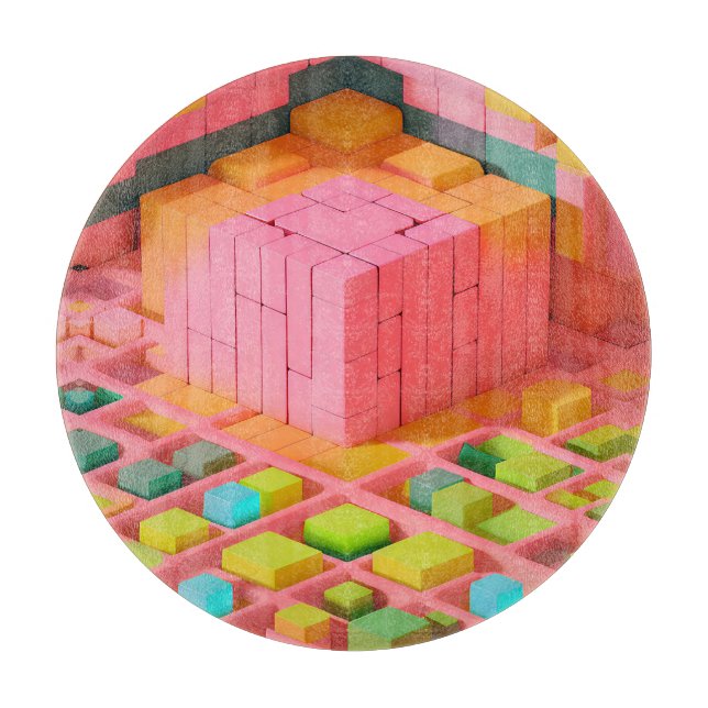 Planche À Découper Douceur aux couleurs vives (Devant)