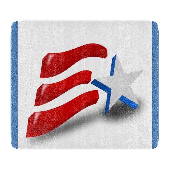 PLANCHE À DÉCOUPER DRAPEAU AMÉRICAIN (Devant)
