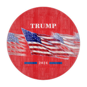 Planche À Découper Drapeau américain Donald Trump 2024
