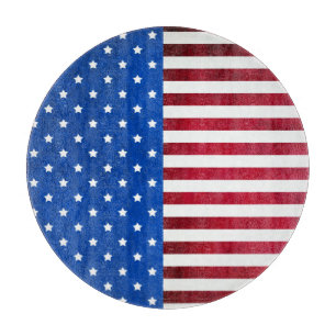 Planche À Découper Drapeau américain Stars and Stripes par Shirley Ta