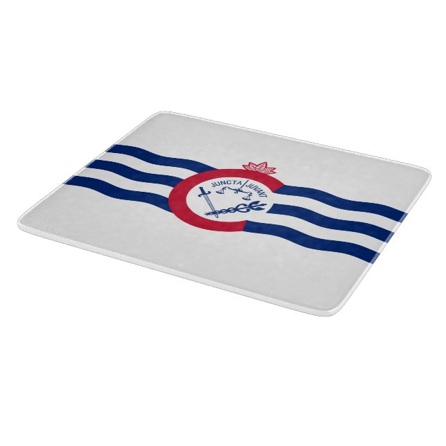 Planche À Découper Drapeau de Cincinnati (Ohio) (Coin)
