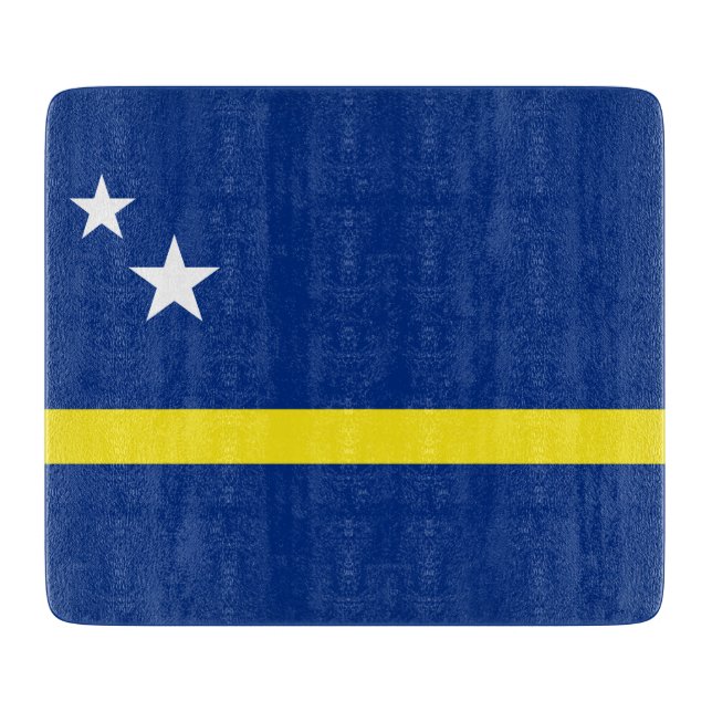 Planche À Découper Drapeau de Curaçao (Devant)
