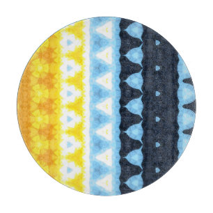 Planche À Découper Drapeau de fierté Boho Groovy Géométrique Abstrait