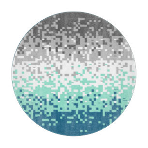 Planche À Découper Drapeau de fierté frayromantique abstrait pixelisé