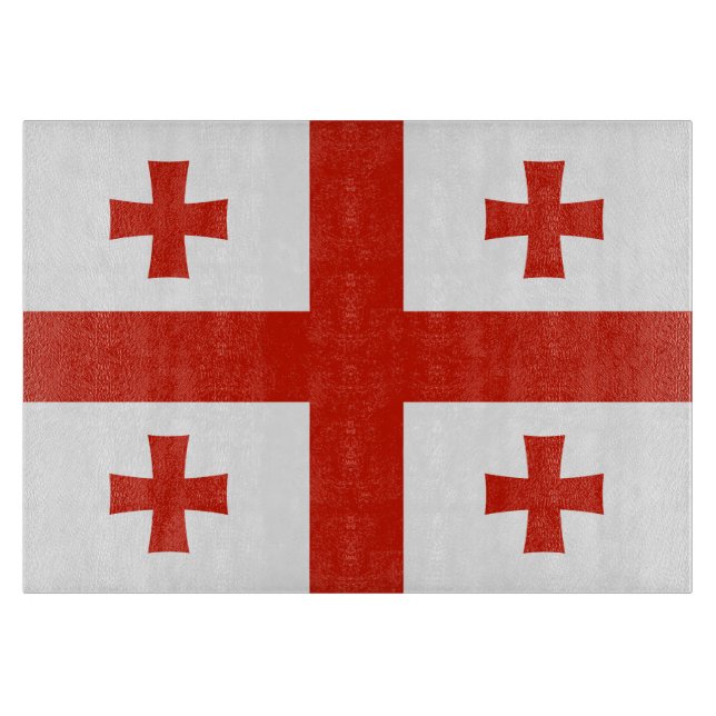 Planche À Découper Drapeau de Géorgie (Devant)