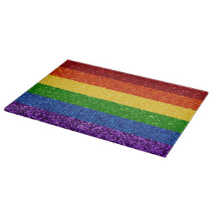 Planche À Découper Drapeau de la Fierté arc-en-ciel LGBT Parties scin