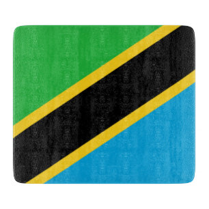 Planche À Découper Drapeau de la Tanzanie