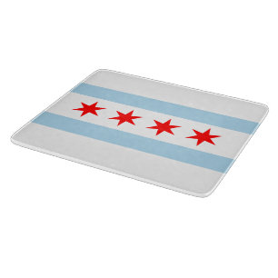 Planche À Découper Drapeau de la ville de Chicago (Illinois)