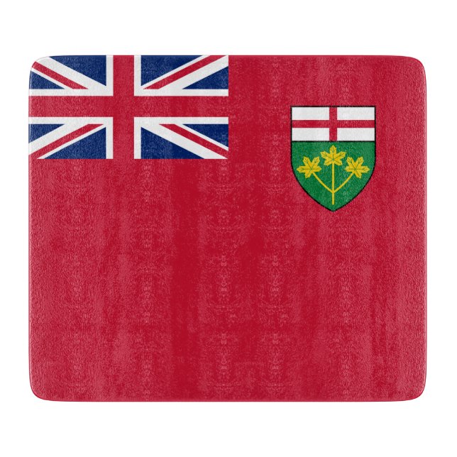 Planche À Découper drapeau de l'Ontario (Devant)