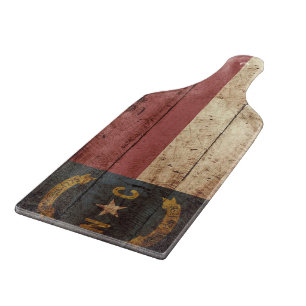 Planche À Découper Drapeau d'état de la Caroline du Nord sur le vieu