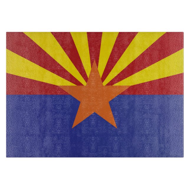 Planche À Découper Drapeau d'État de l'Arizona, États-Unis (Devant)