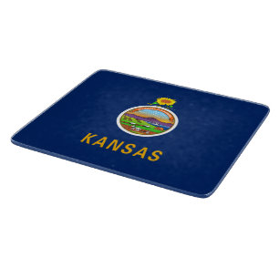 Planche À Découper Drapeau d'État du Kansas