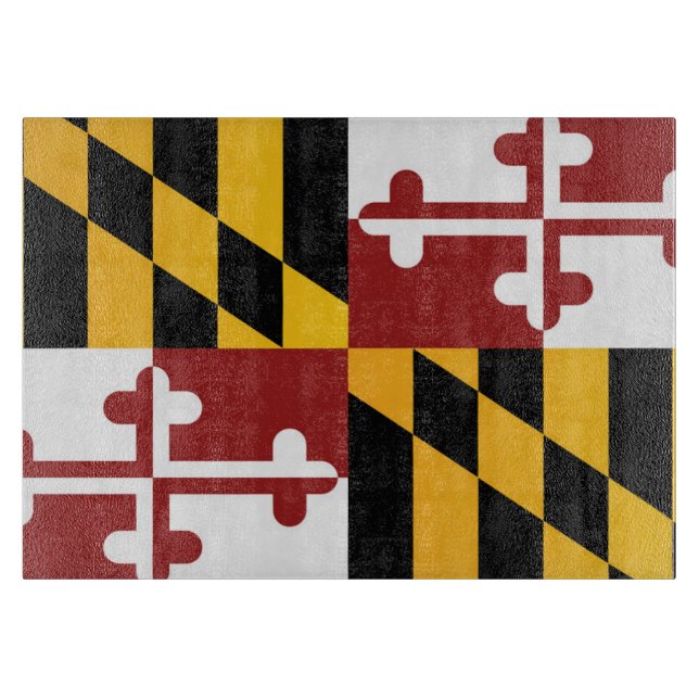 Planche À Découper Drapeau d'État du Maryland (États-Unis) (Devant)