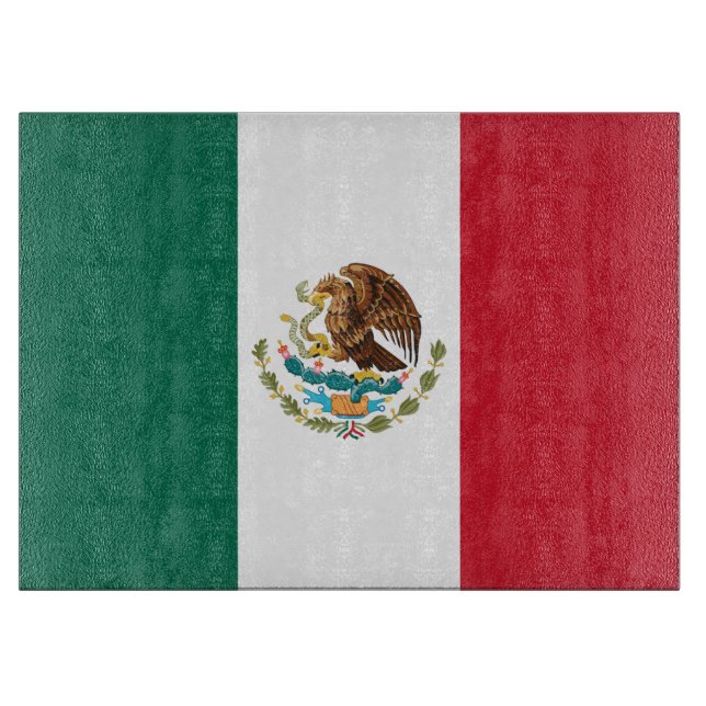 Planche À Découper Drapeau du Mexique, Bandera de la République mexic (Devant)