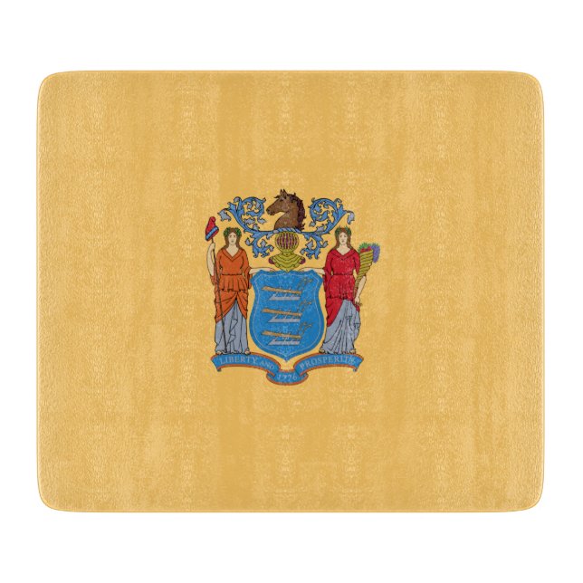 Planche À Découper Drapeau du New Jersey (Devant)