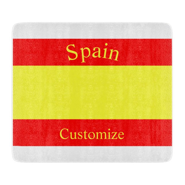 Planche À Découper Drapeau du pays Espagne Thunder_Cove (Devant)