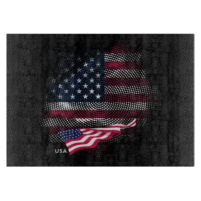 Planche À Découper Drapeau USA (Devant)