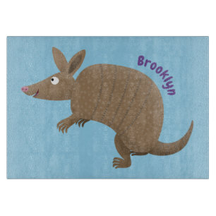 Planche À Découper Drôle armadillo joyeux dessin animé