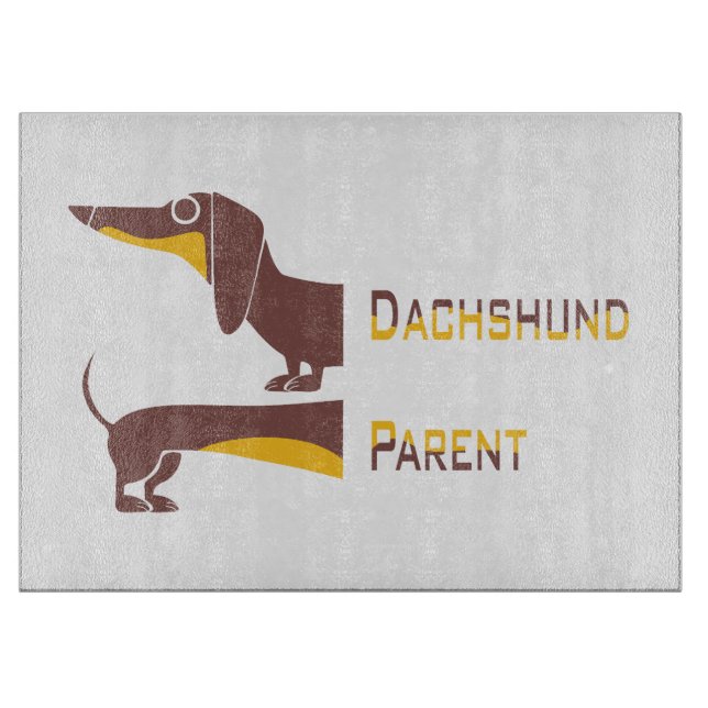 Planche À Découper Drôle mignon dachshund pour parent chien long (Devant)