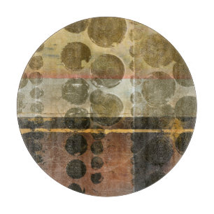 Planche À Découper Droplets verts circulaires