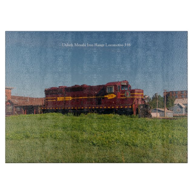 Planche À Découper Duluth Mesabi Iron Range Locomotive 316 (Devant)
