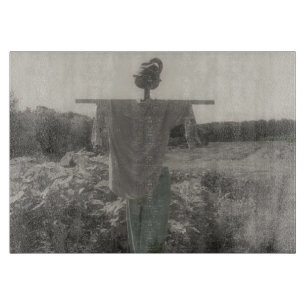 Planche À Découper Écart De Jardin En Noir Et Blanc