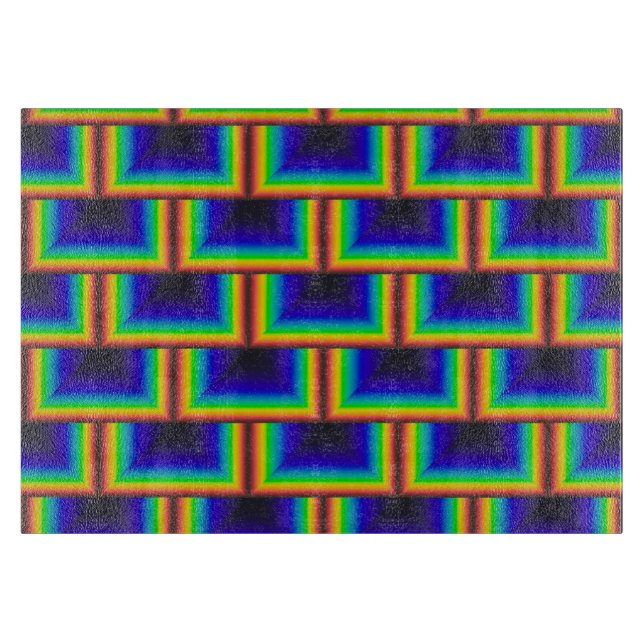 Planche À Découper Échelles carrés à spectre solaire (Devant)