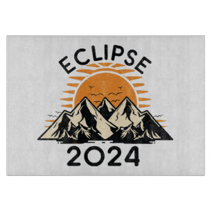 Planche À Découper Éclipse solaire totale 2024