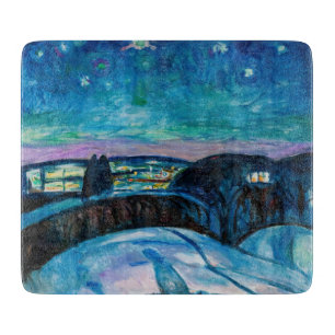Planche À Découper Edvard Munch - Nuit étoilée 1922