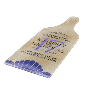 Planche À Découper Élégant 17ème anniversaire de Mariage des obus