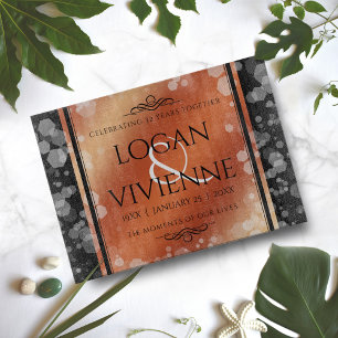 Planche À Découper Élégant 8ème 32ème anniversaire de Mariage de bron