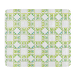 Planche À Découper Elégant Bleu Vert Gem Look Verre Cuisine