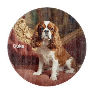 Planche À Découper Elegant Cavalier King Charles Personalized Glass