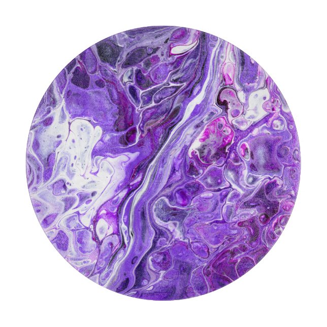 Planche À Découper Élégant Dentelle folle 7 - Violet Ultra Violet (Devant)