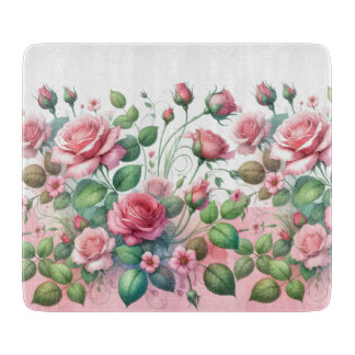 Planche À Découper Elégant Rose Garden