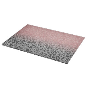 Planche À Découper Élégant Rose Gold Parties scintillant Empreinte de