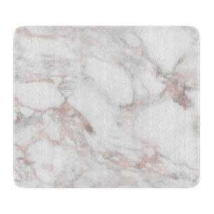 Planche À Découper Elégant Rose Marbre blanc Or Modèle tendance
