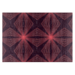 Planche À Découper Élégant style rétro classique art floral géométriq