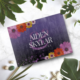 Planche À Découper Élégantes marguerites avec Parties scintillant vio